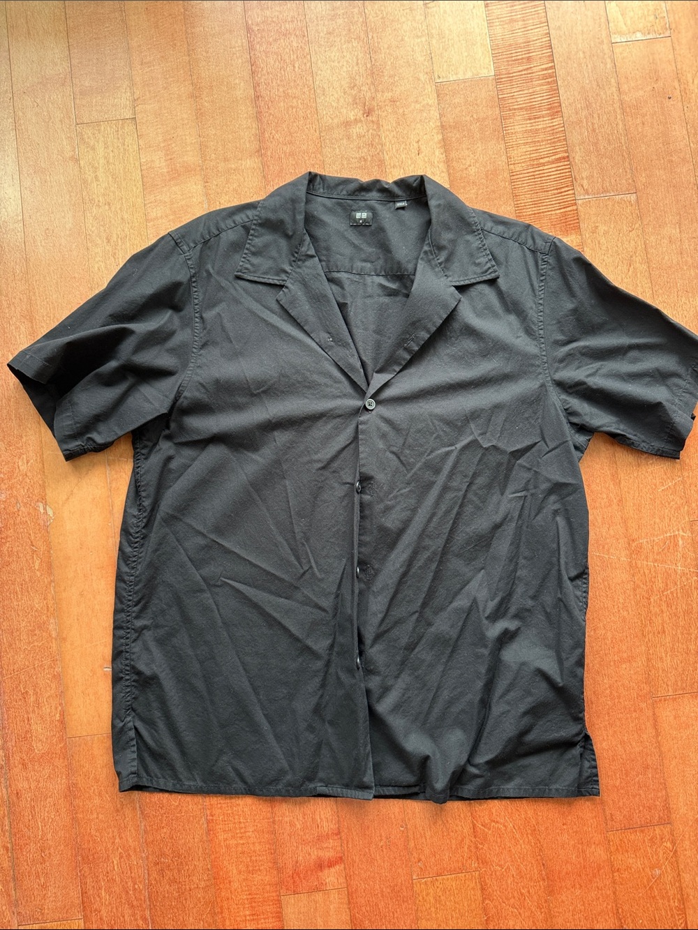 Uniqlo Black Casual Shirt - Men's M